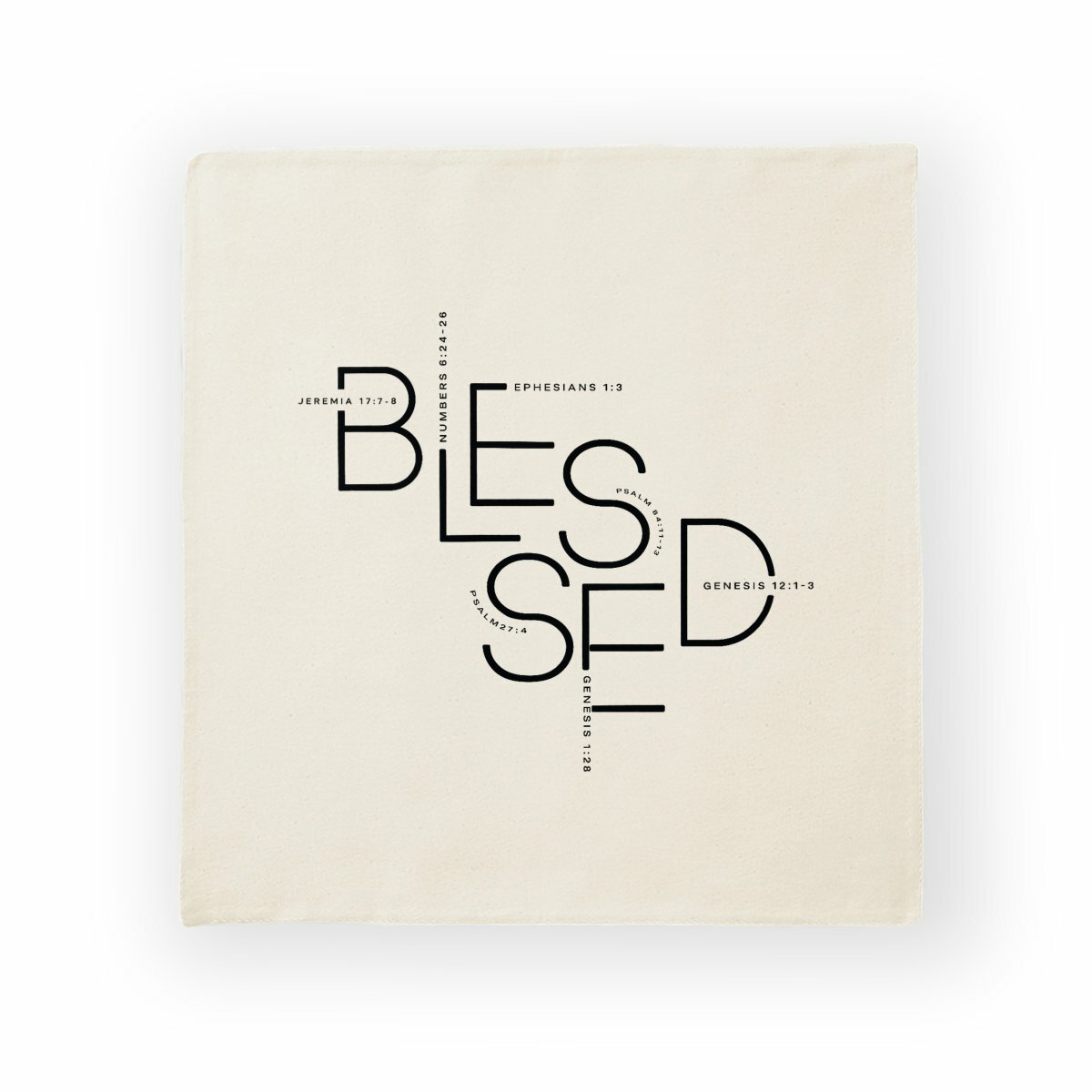 Image back Cushion cover - Premium Plus BLESSED