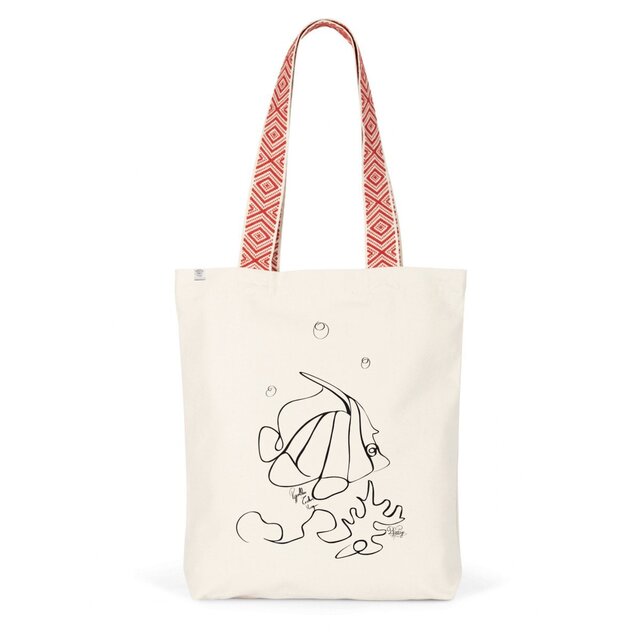 Image back Tote bag ethnique cocher masqué 