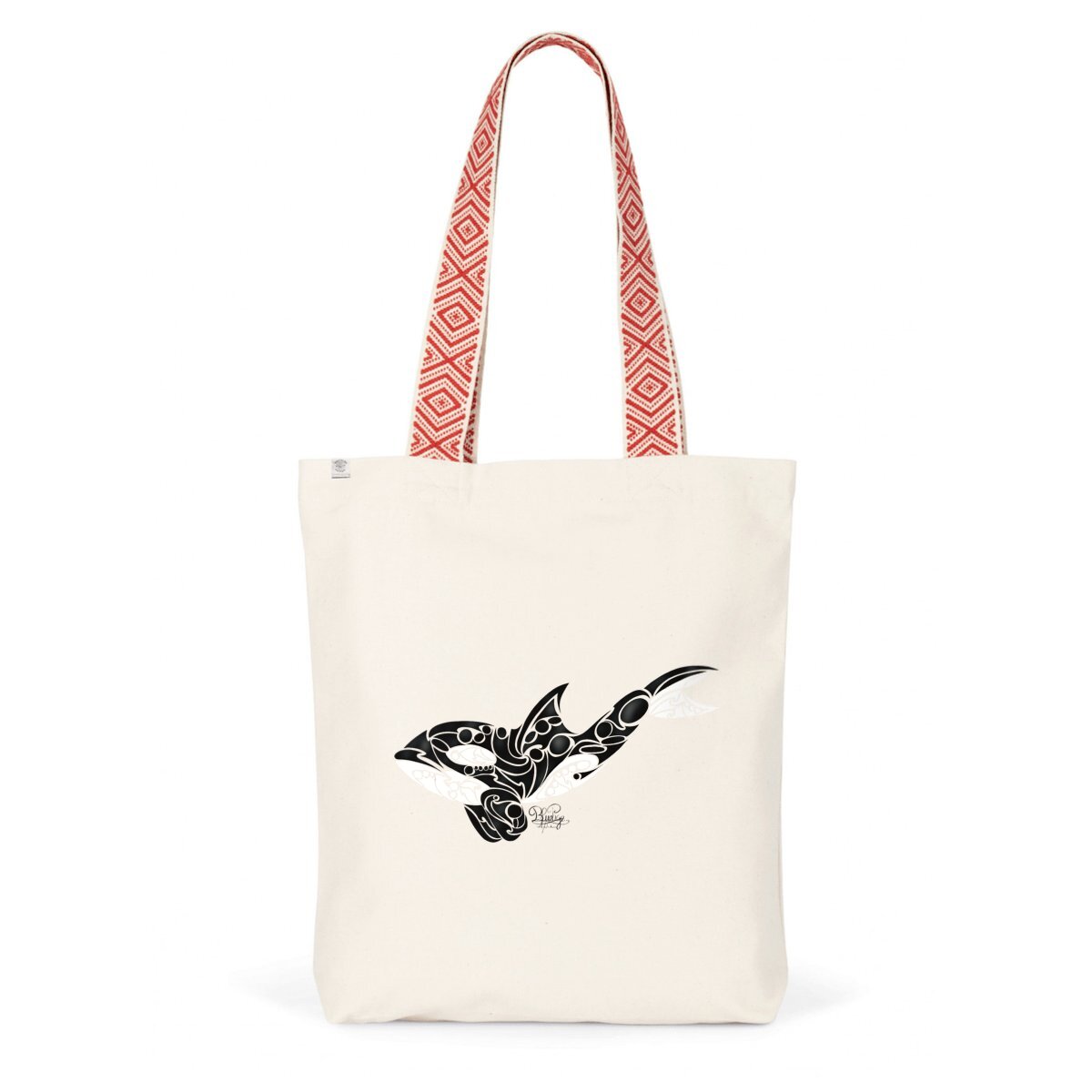 Image back Tote bag ethnique tribal orque 