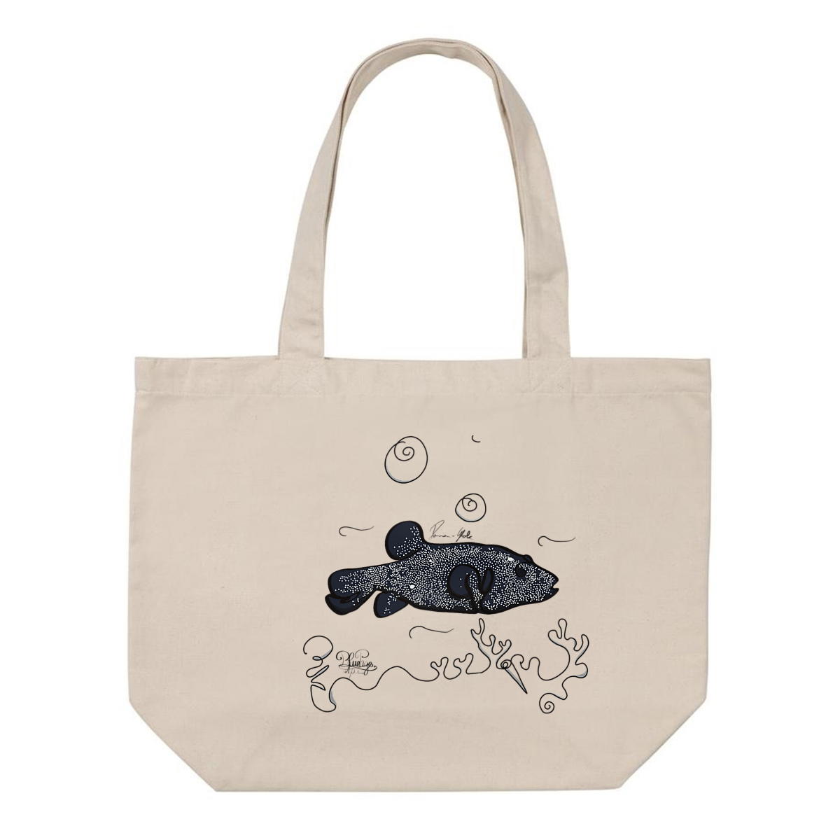 Image front Grand Tote bag - poisson ballon 