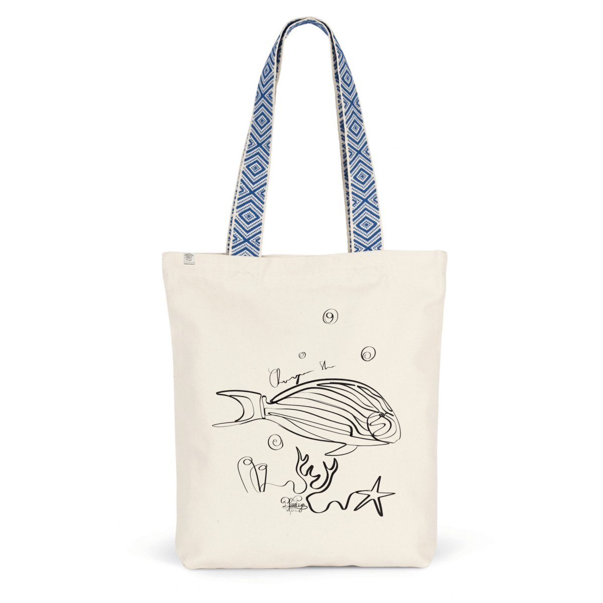 Image front Tote bag éthique chirurgien zèbre 