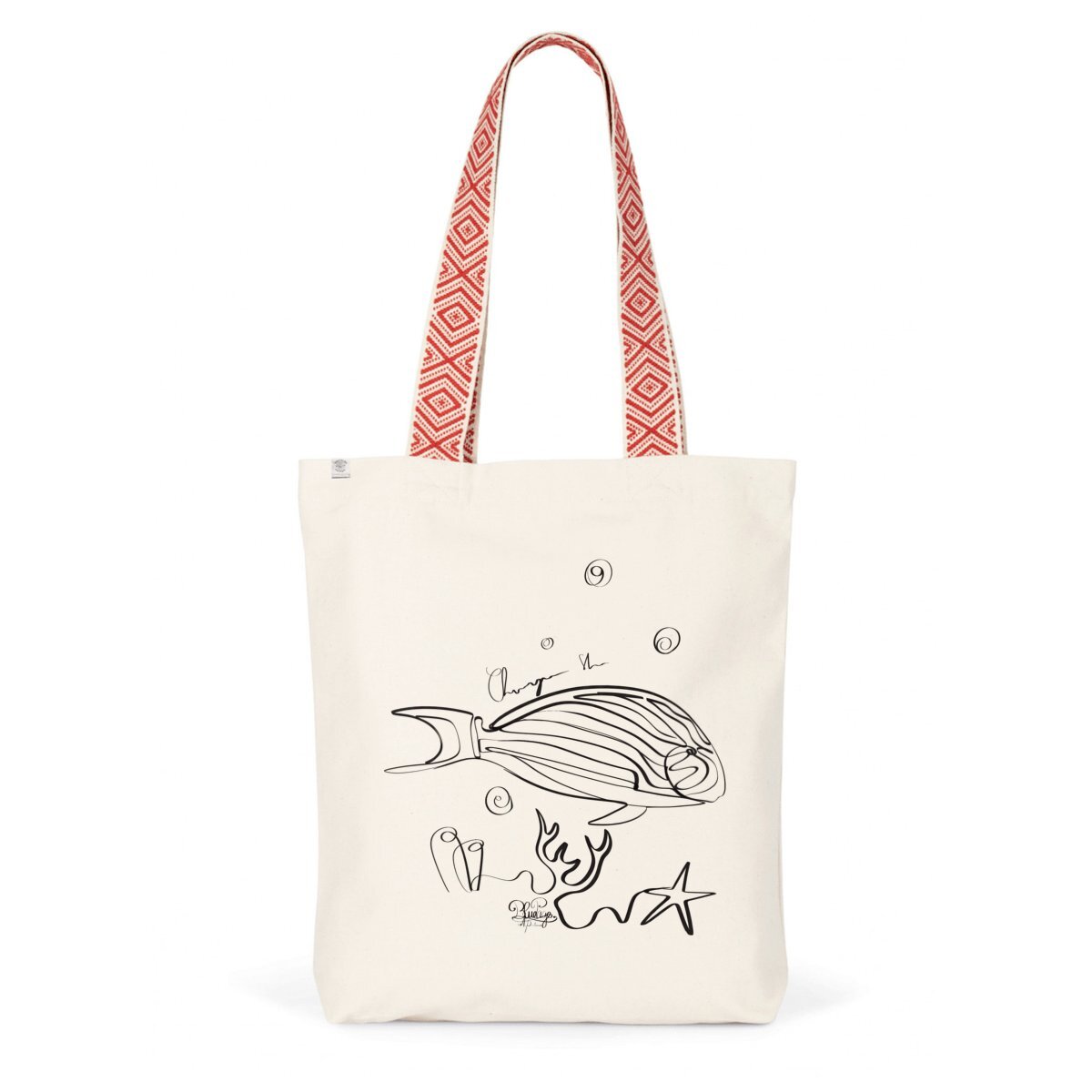 Image back Tote bag éthique chirurgien zèbre 