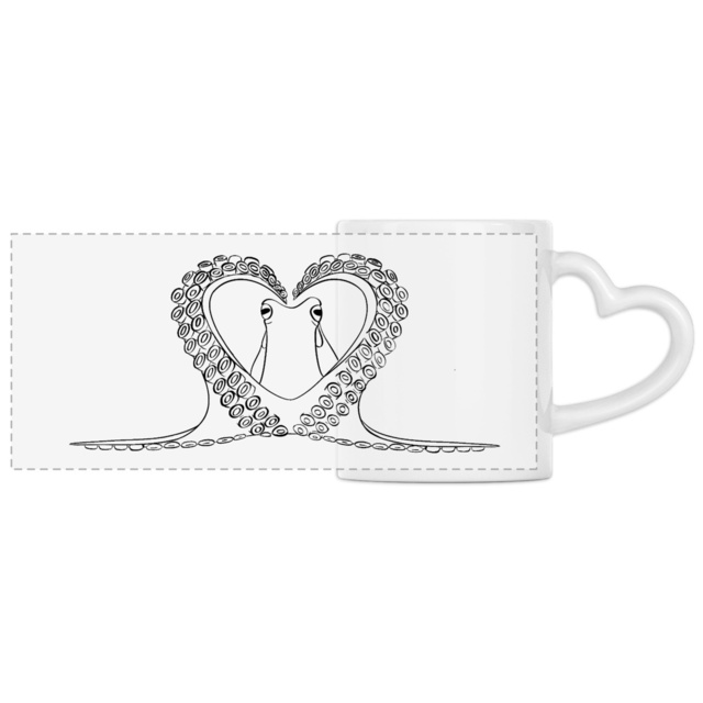 Image back Mug- poulpe cœur 