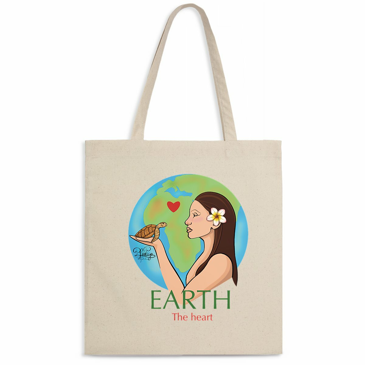 Image front Tote bag léger - amour de la nature 