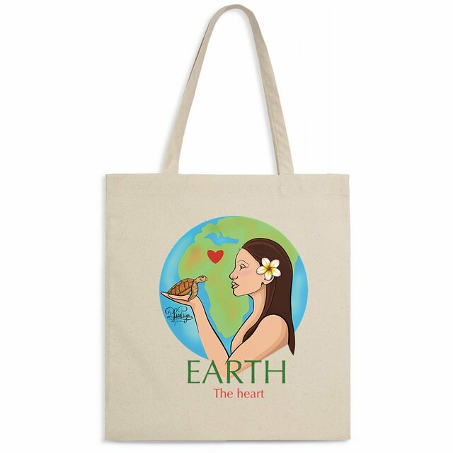Image front Tote bag léger - amour de la nature 