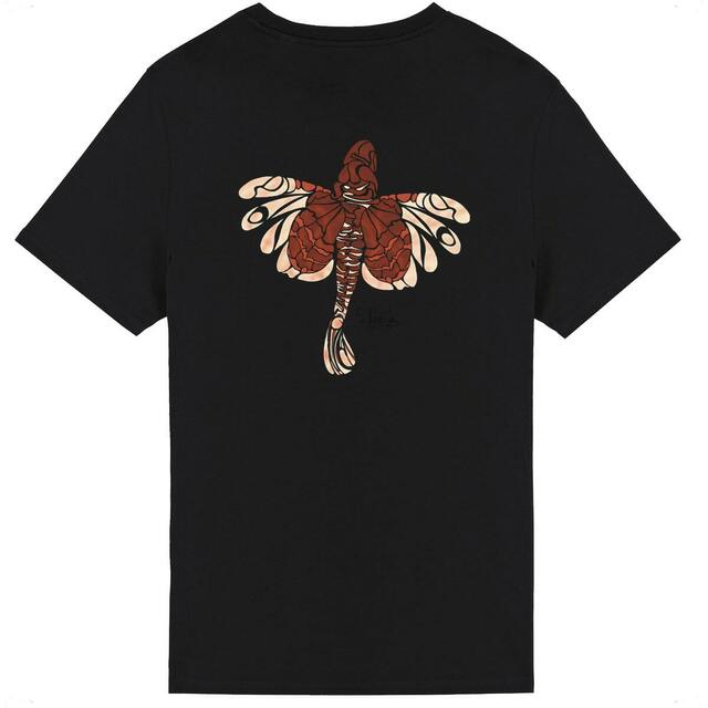 Image back T-shirt - tribal poisson lion (ptéroïs)