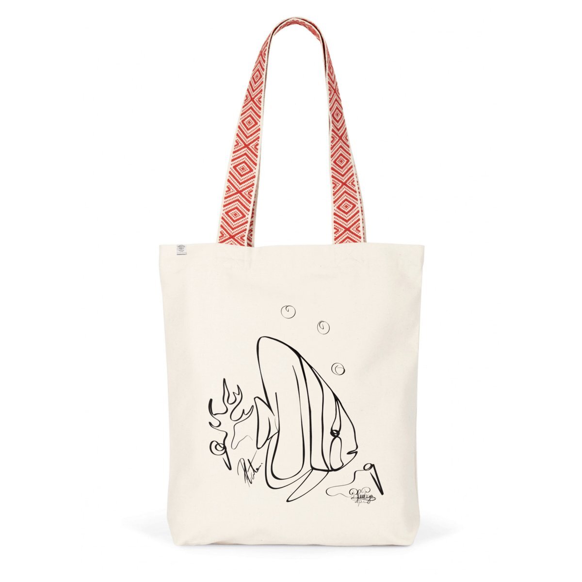 Image back Tote bag ethnique platax 