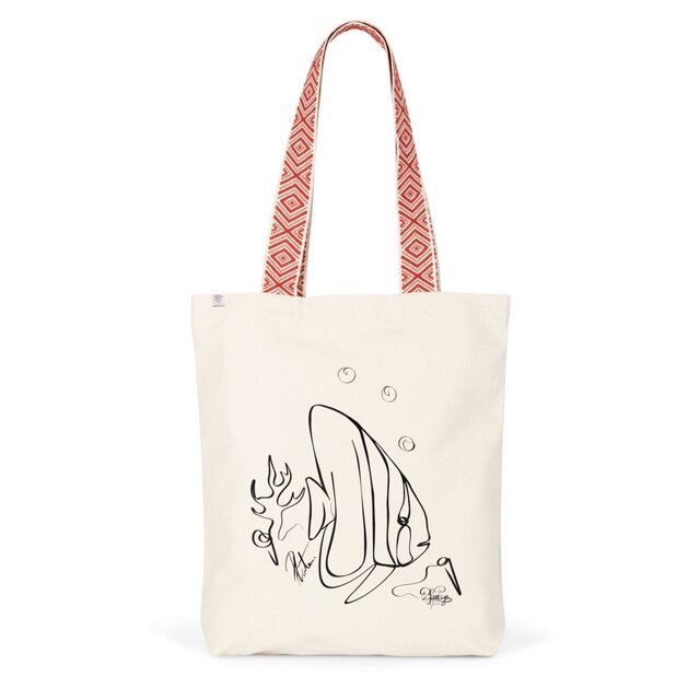 Image back Tote bag ethnique platax 