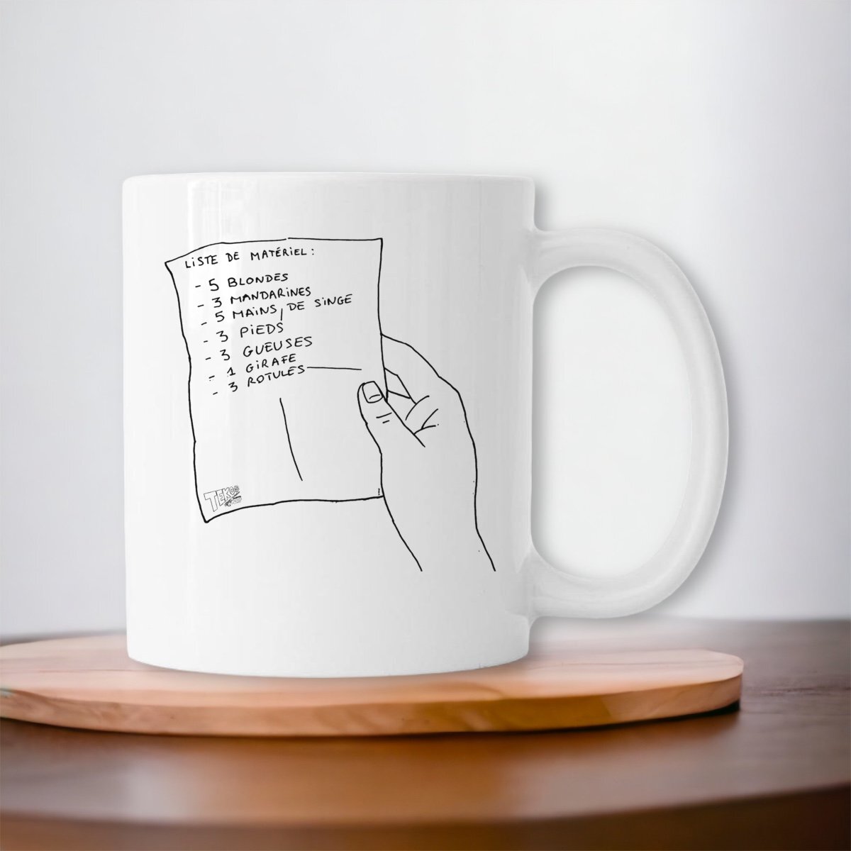 Image front Liste de matériel | Mug