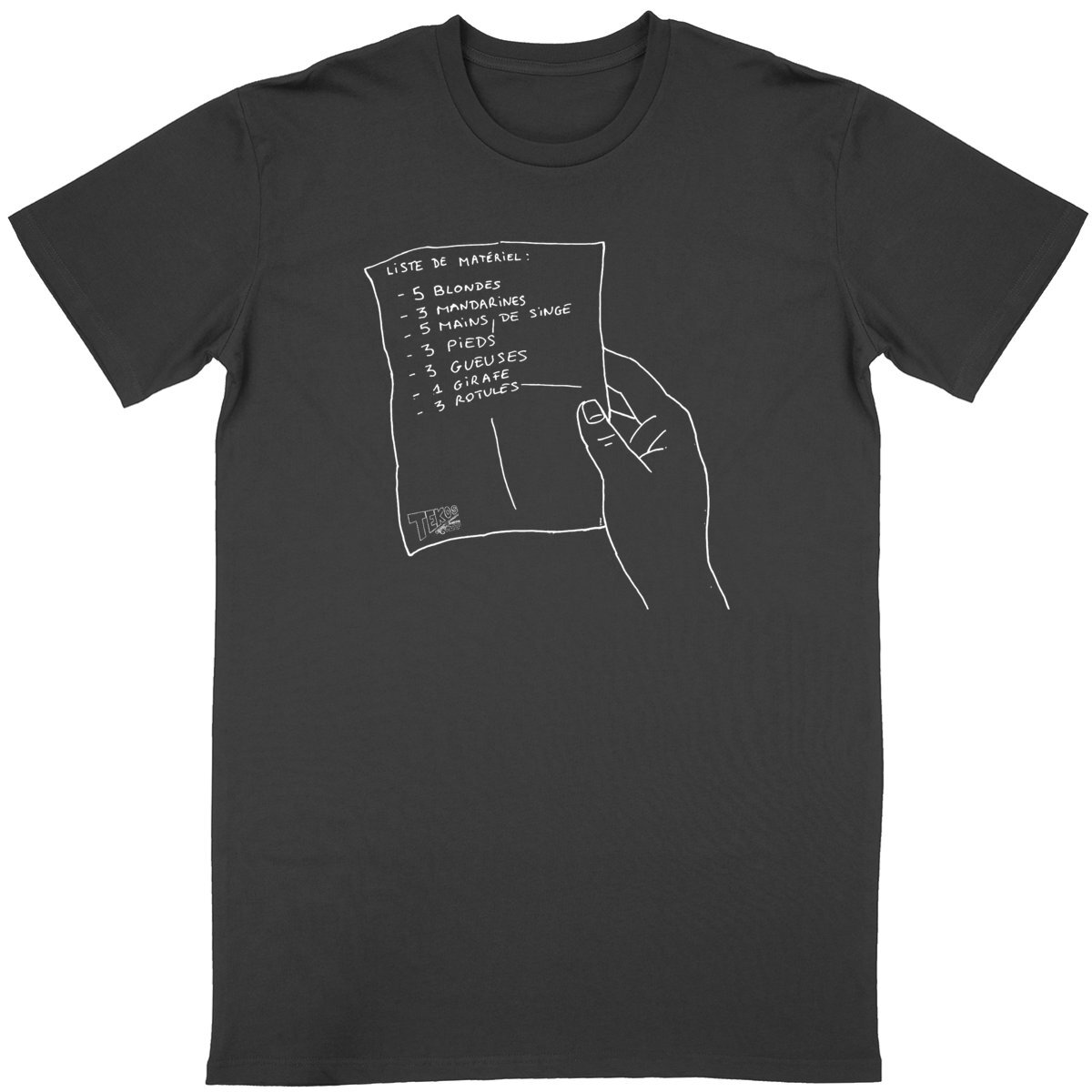 Image back Liste de matériel | T-shirt