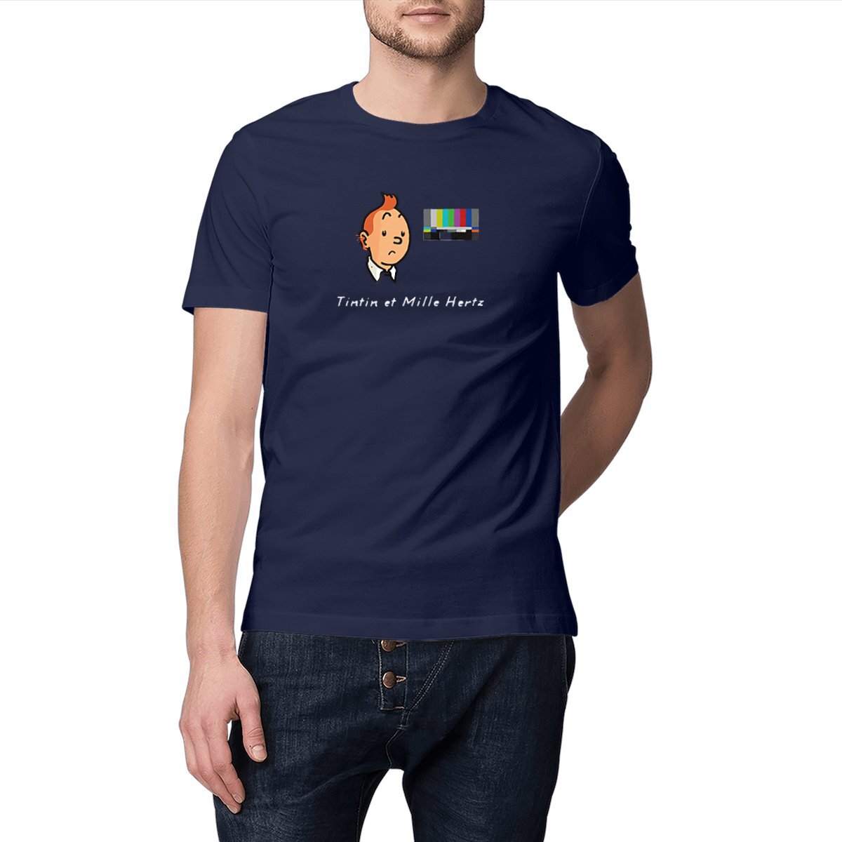 Image front Tintin et 1000Hz | T-shirt