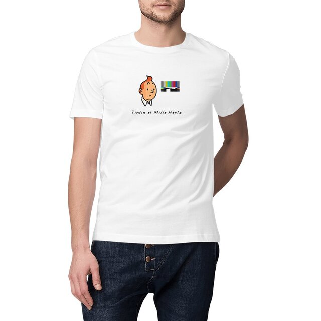 Image front Tintin et 1000Hz |T-shirt