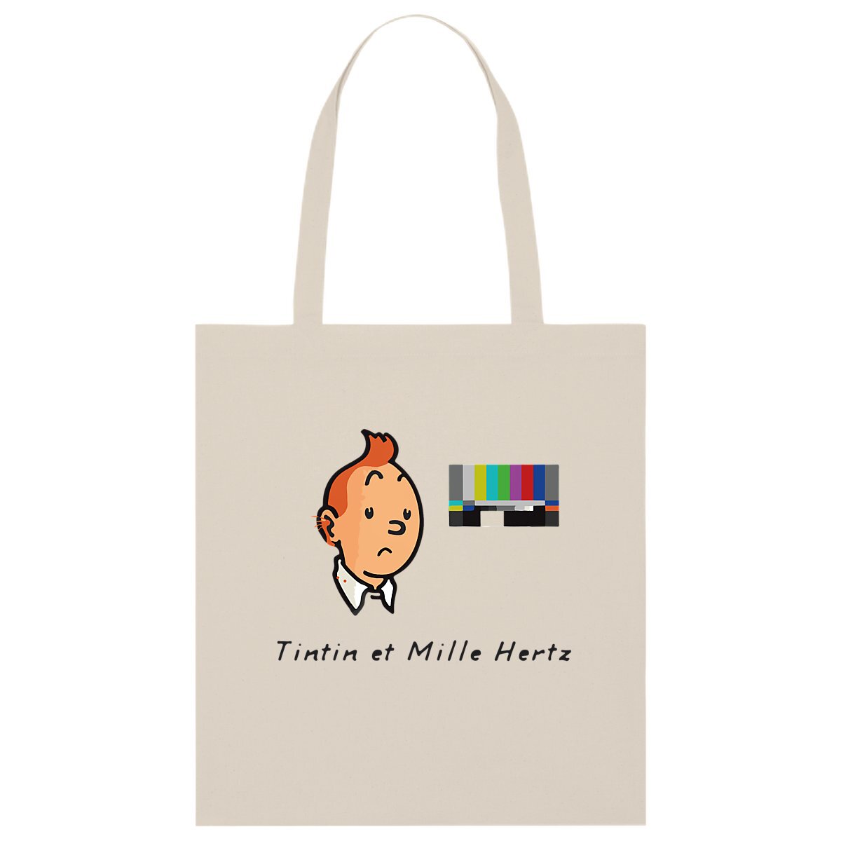 Image back Tintin et 1000Hz | Totebag