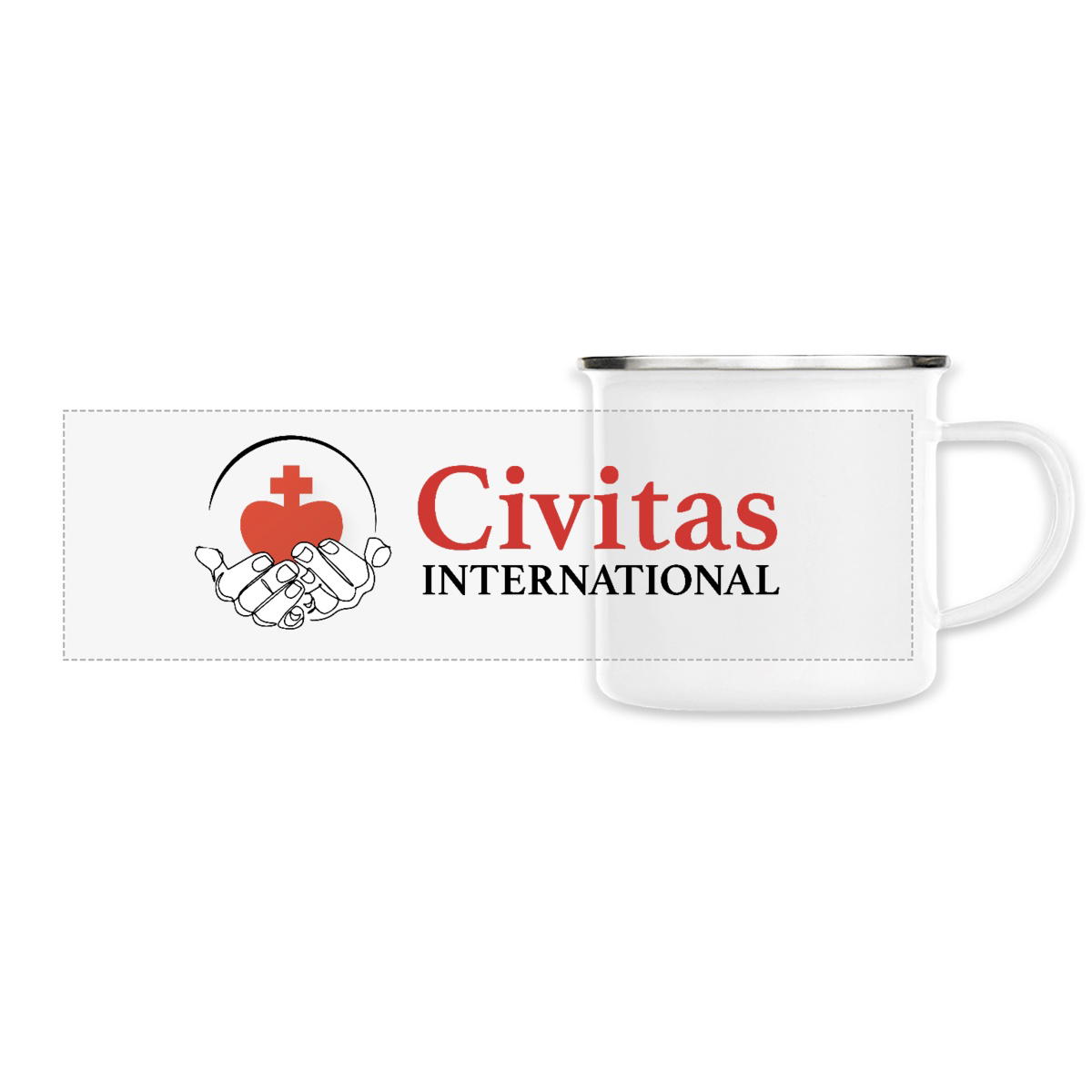 Image front Tasse métallique _ International