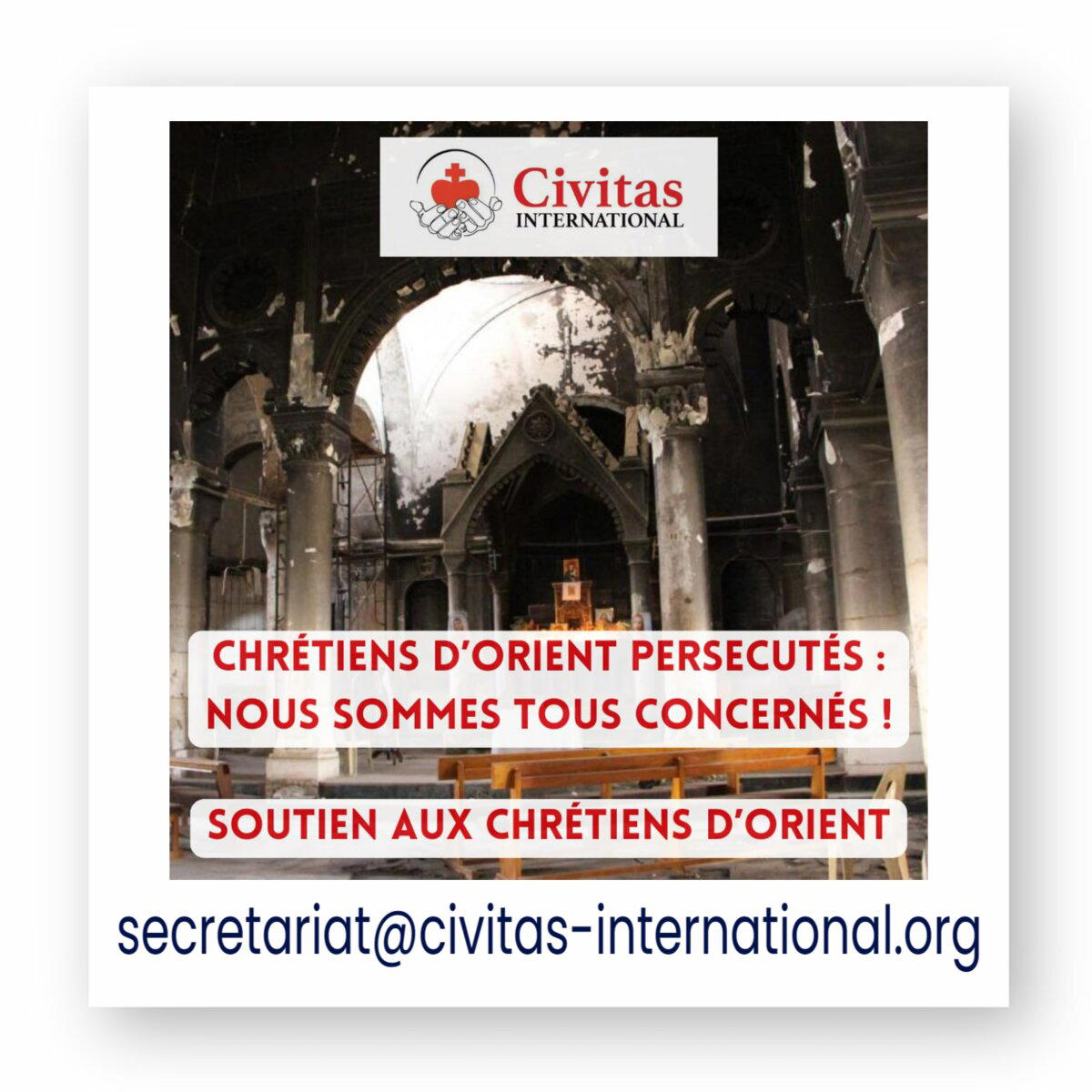 Image front Autocollants "Soutien aux Chrétiens d'Orient"