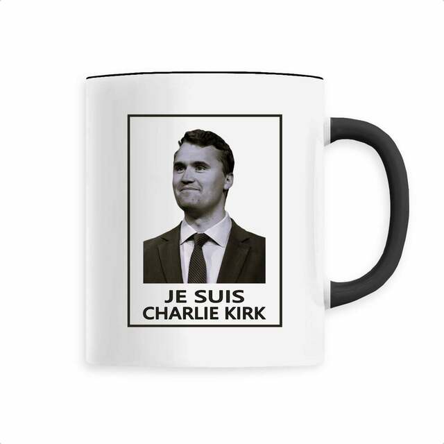 Image back Tasse céramique _ Charlie Kirk_2