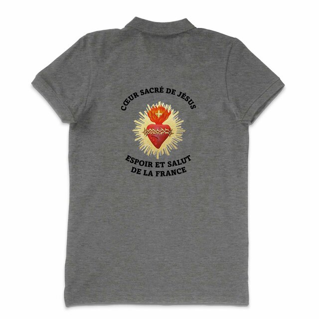 Image back Polo Homme _ Cœur Sacré de Jésus