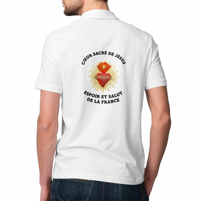 Image front Polo Homme _ Cœur Sacré de Jésus