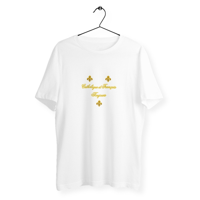 Image back T-shirt _ "Catholique et Français toujours"