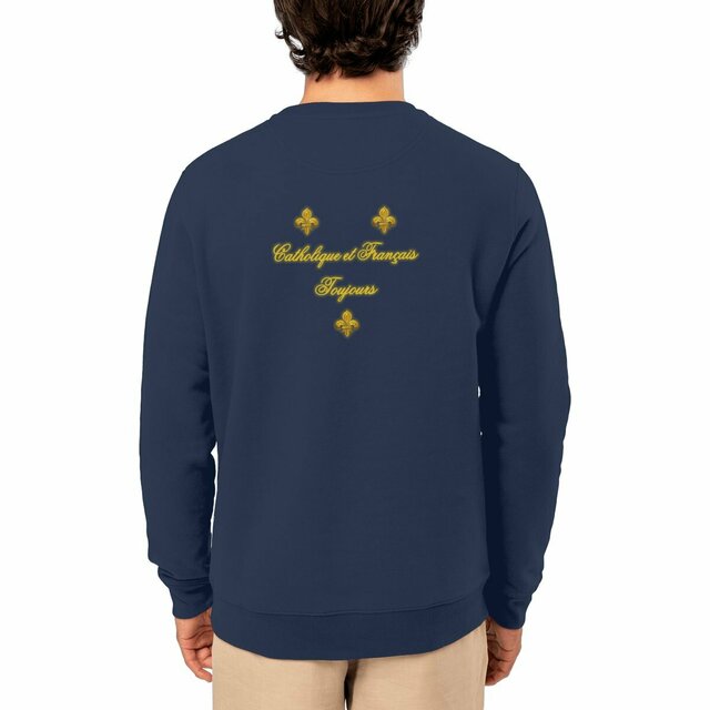 Image front Sweat _ "Catholique et Français toujours" _ dos