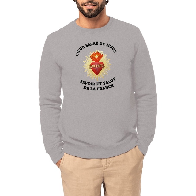 Image front Sweat _ Cœur Sacré de Jésus