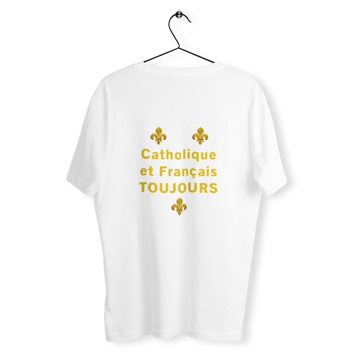 Image back T-shirt _ "Catholique et Français toujours" _ dos