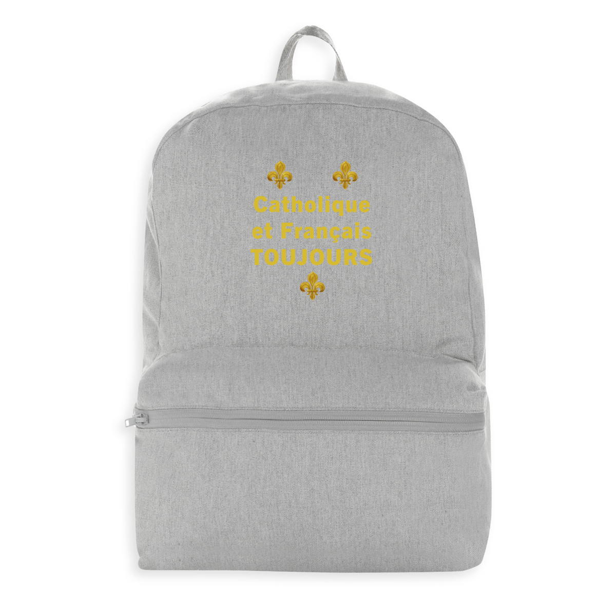 Image front Sac à dos _ "Catholique et Français toujours"