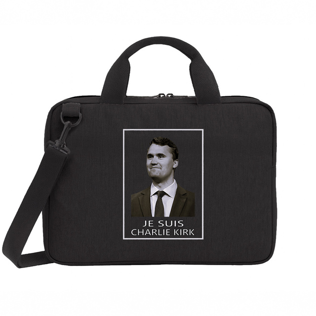 Image back Sac ordinateur portable 15" _ Charlie Kirk_3