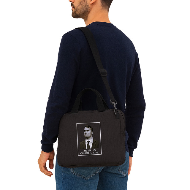 Image front Sac ordinateur portable 15" _ Charlie Kirk_3