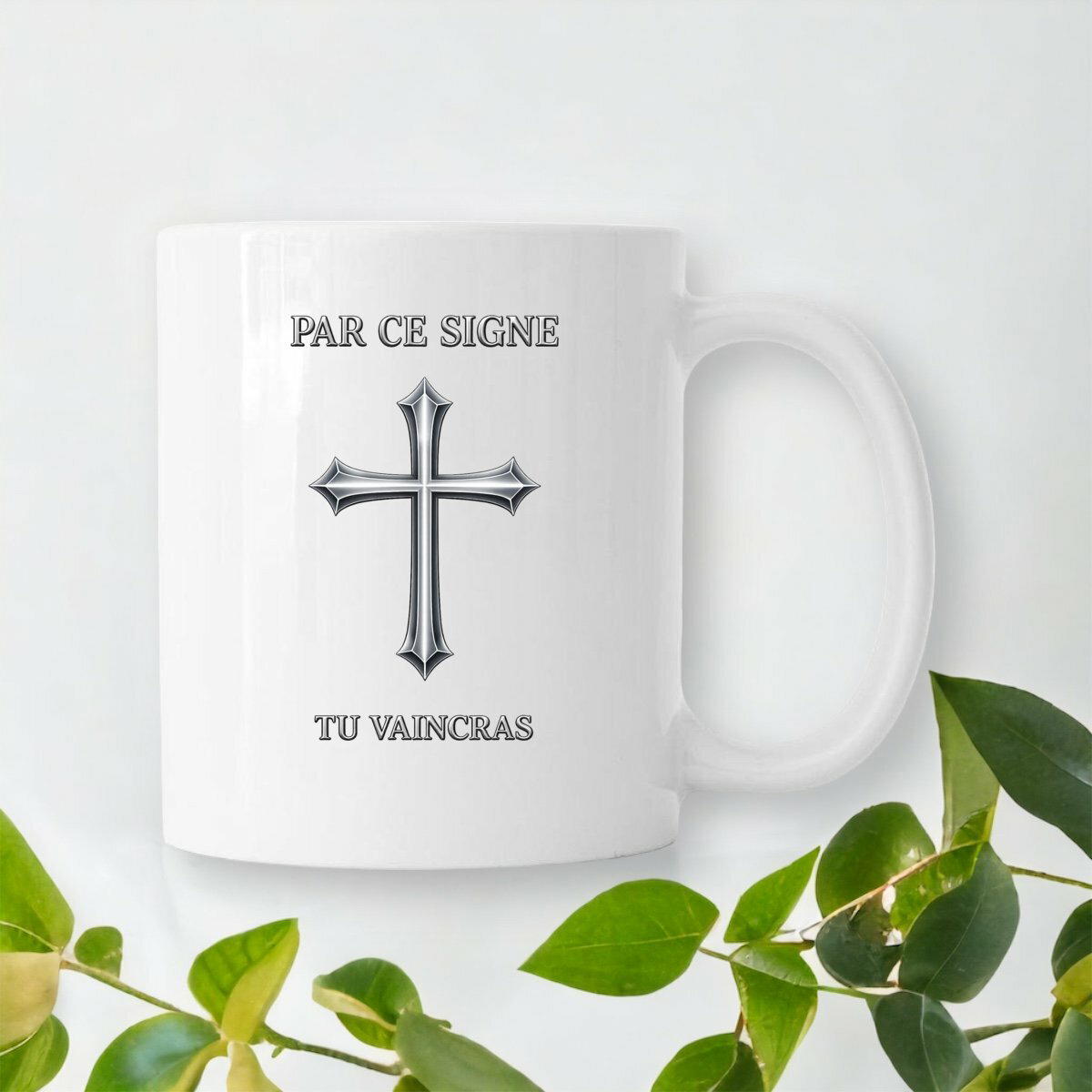 Image front Tasse céramique _ Par ce signe