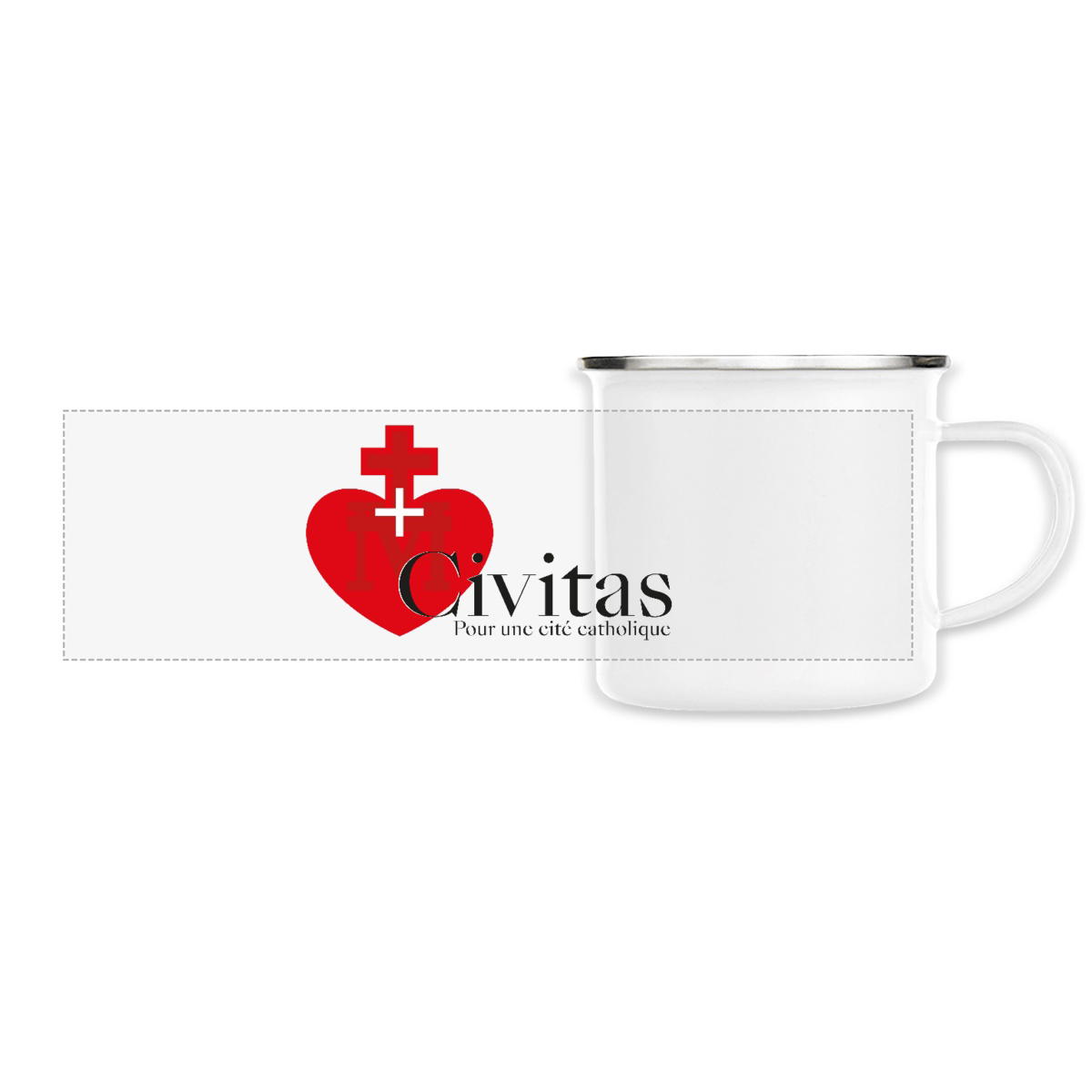 Image front Tasse métallique _ Suisse