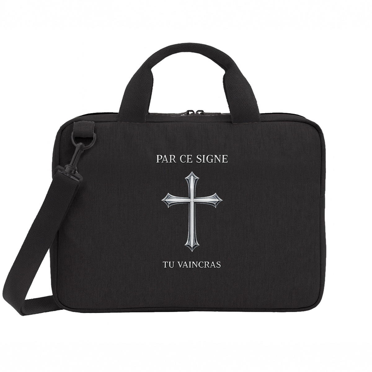 Image back Sac ordinateur _ Par ce signe