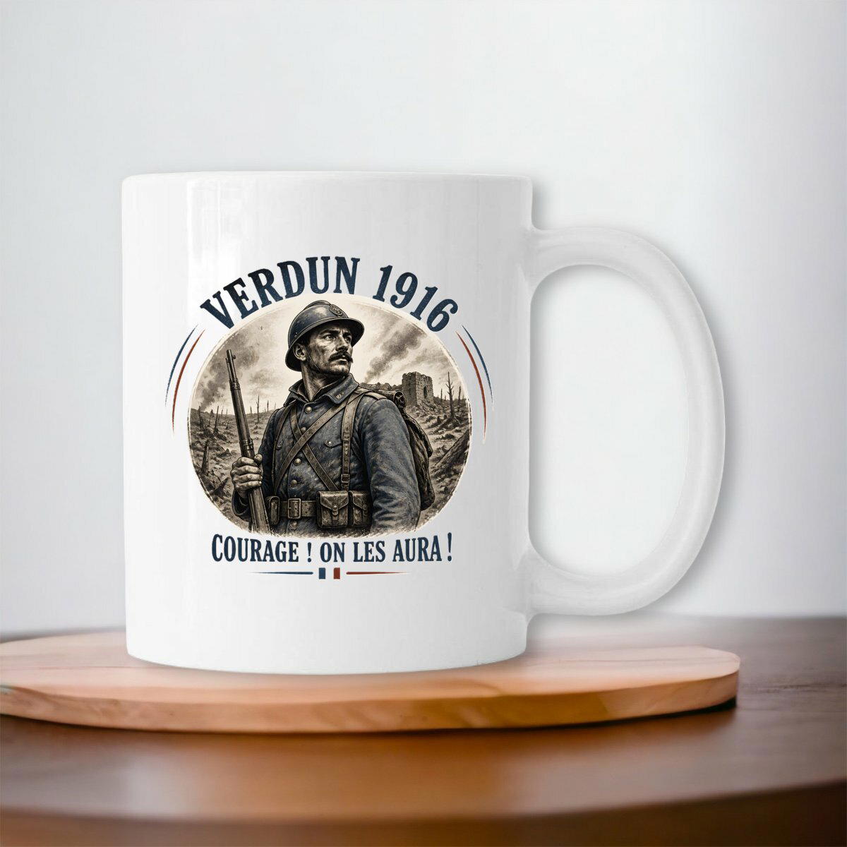 Image front Tasse céramique _ Verdun 1916