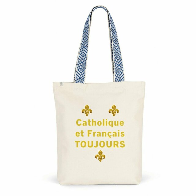 Image back Totebag _ "Catholique et Français toujours"