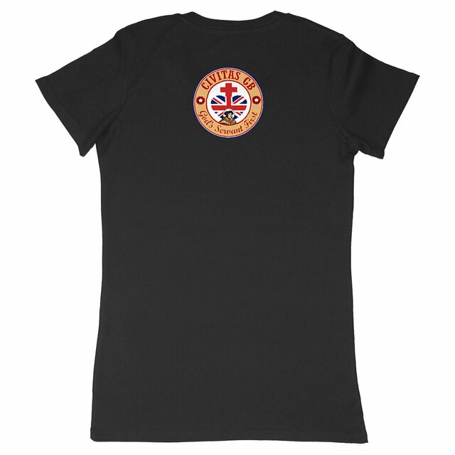 Image back T-shirt Femme _ GB ocre _ dos