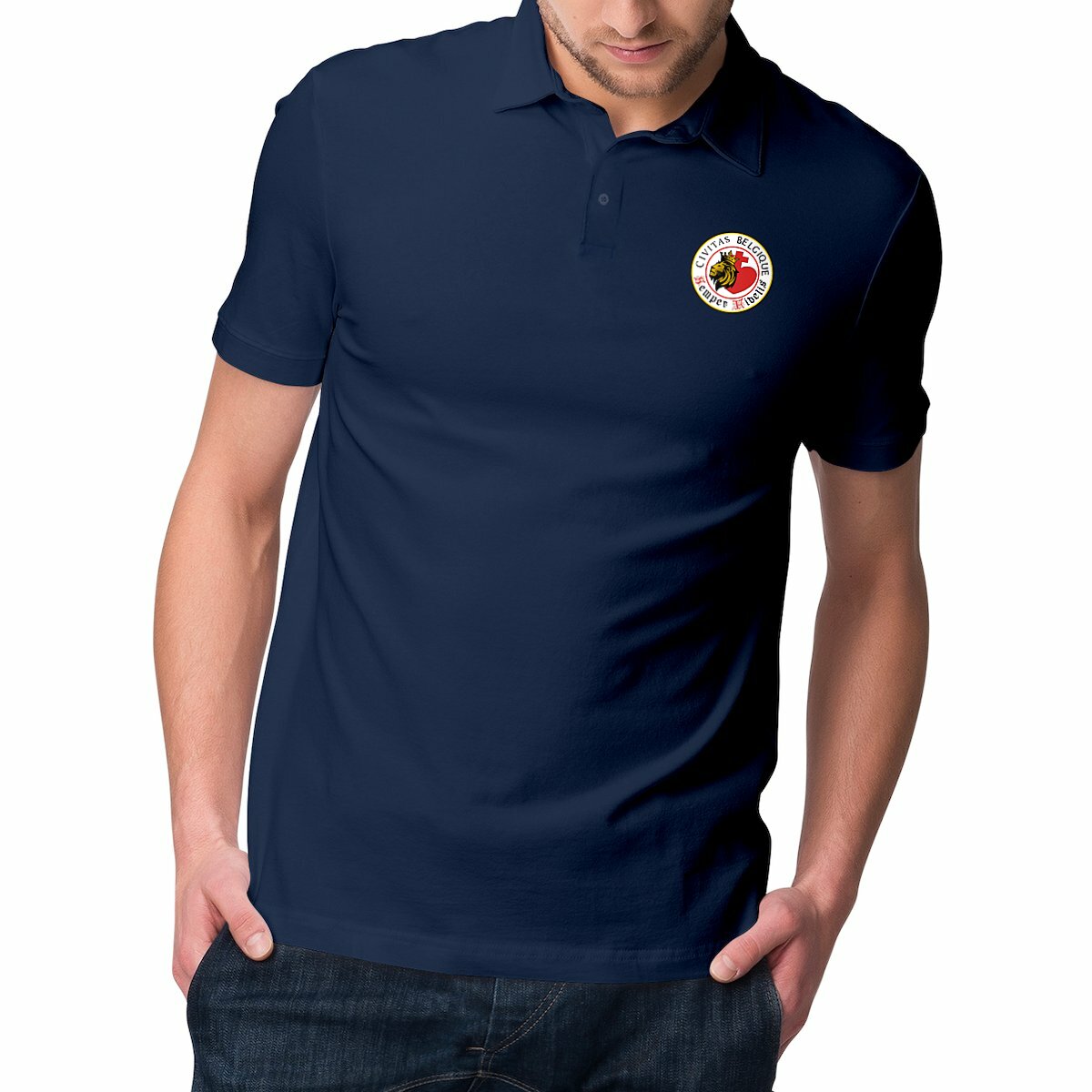 Image front Polo Homme _ Belgique
