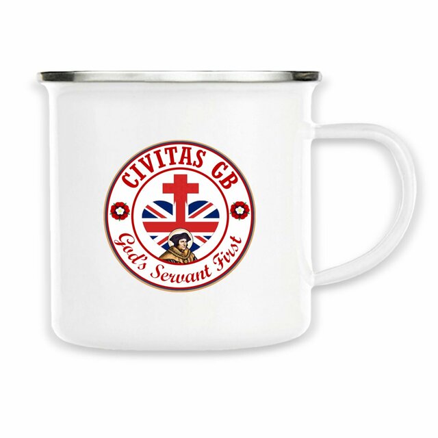 Image back Tasse métallique _ GB blanc
