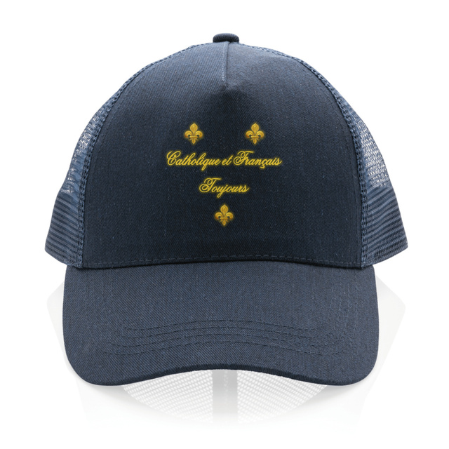 Image back Casquette trucker _ "Catholique et Français toujours"