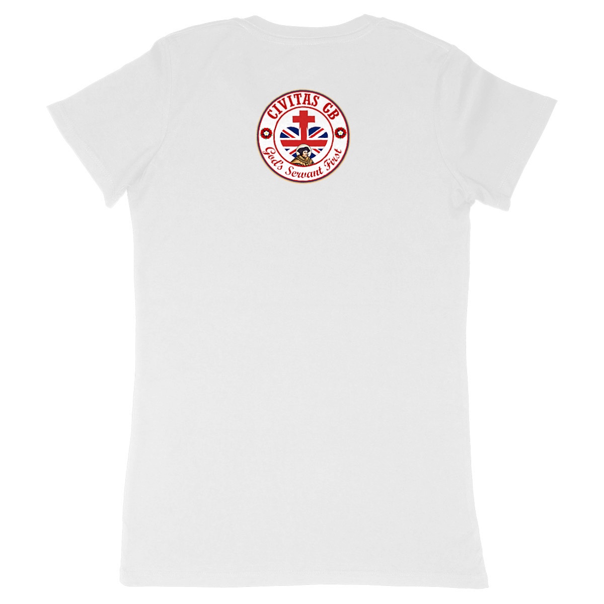 Image back T-shirt Femme _ GB blanc _ dos