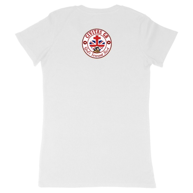 Image back T-shirt Femme _ GB blanc _ dos
