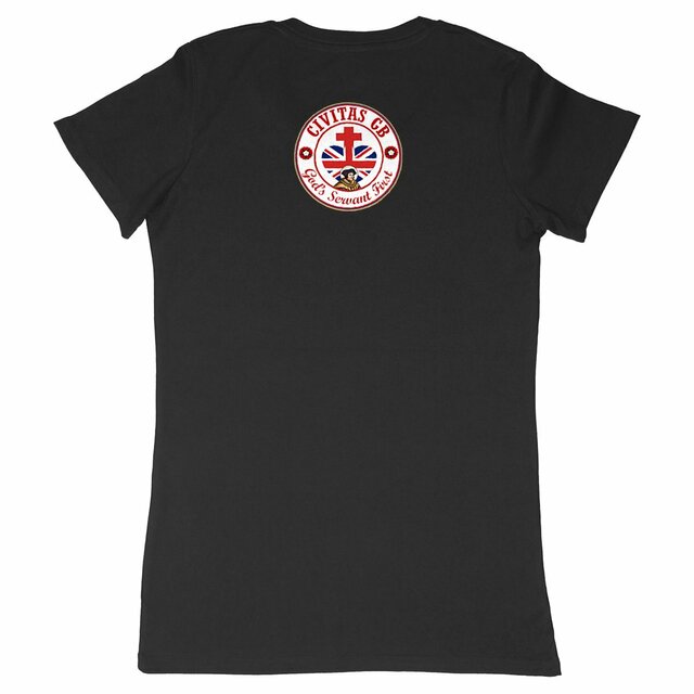 Image back T-shirt Femme _ GB blanc _ dos