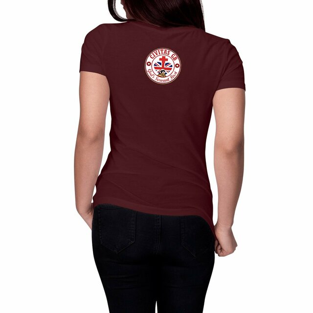 Image front T-shirt Femme _ GB blanc _ dos