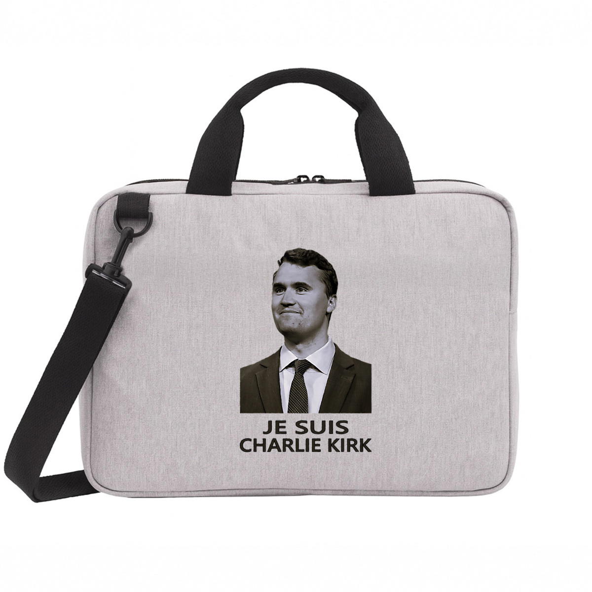 Image back Sac pour ordinateur portable 15" _ Charlie Kirk_1