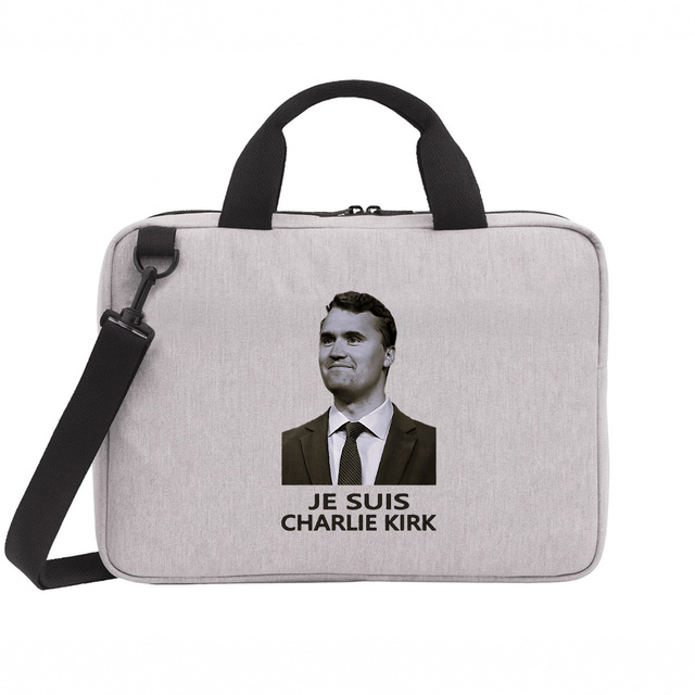 Image back Sac pour ordinateur portable 15" _ Charlie Kirk_1