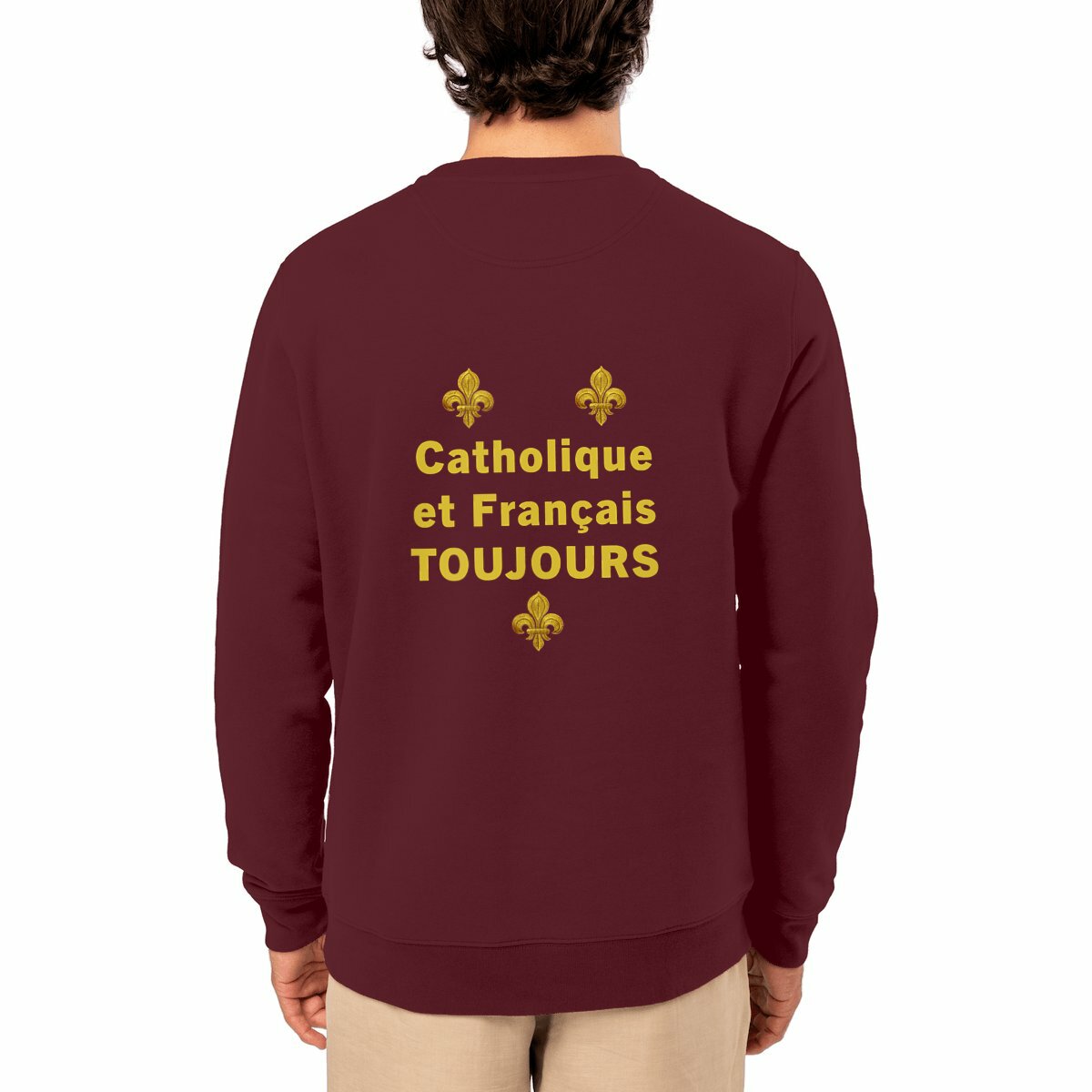 Image front Sweat-shirt _ "Catholique et Français toujours" _ dos