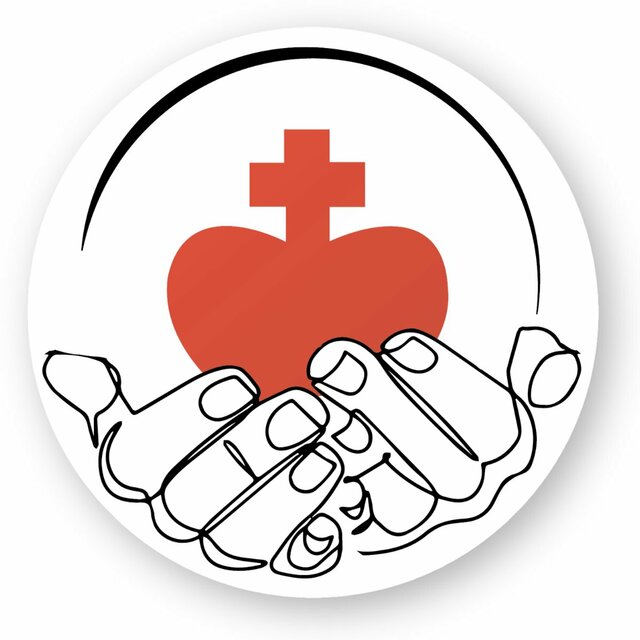 Image du produit Autocollant rond _ Sacré-Coeur