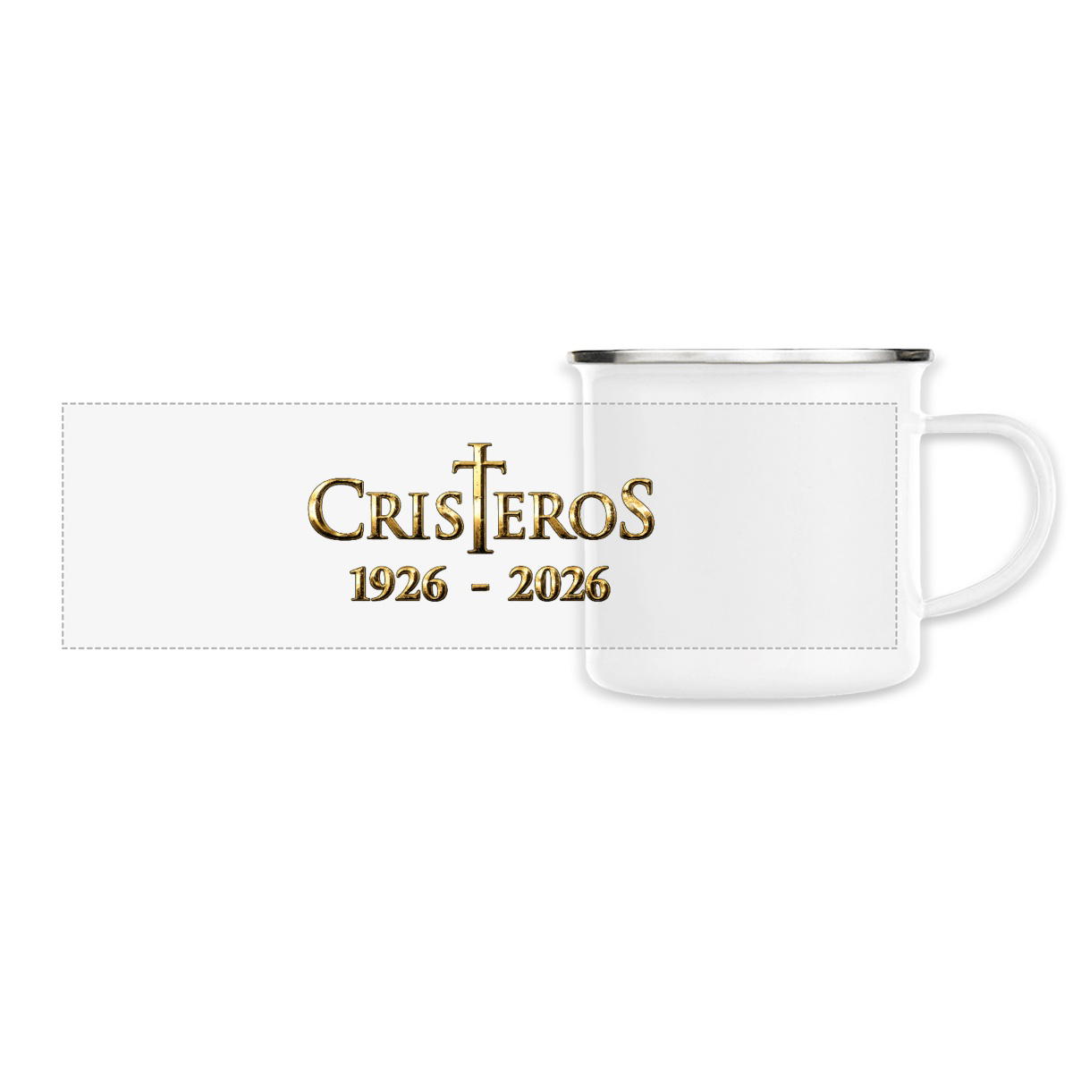 Image front Tasse métallique _ Cristeros