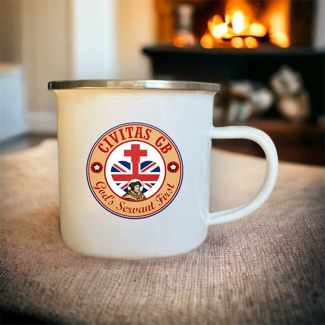 Image front Tasse métallique _ GB ocre