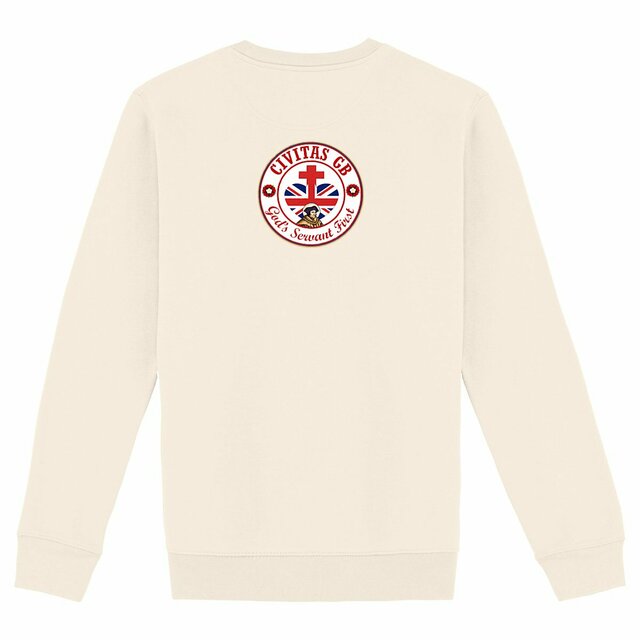 Image back Sweat-shirt _ GB blanc _ dos