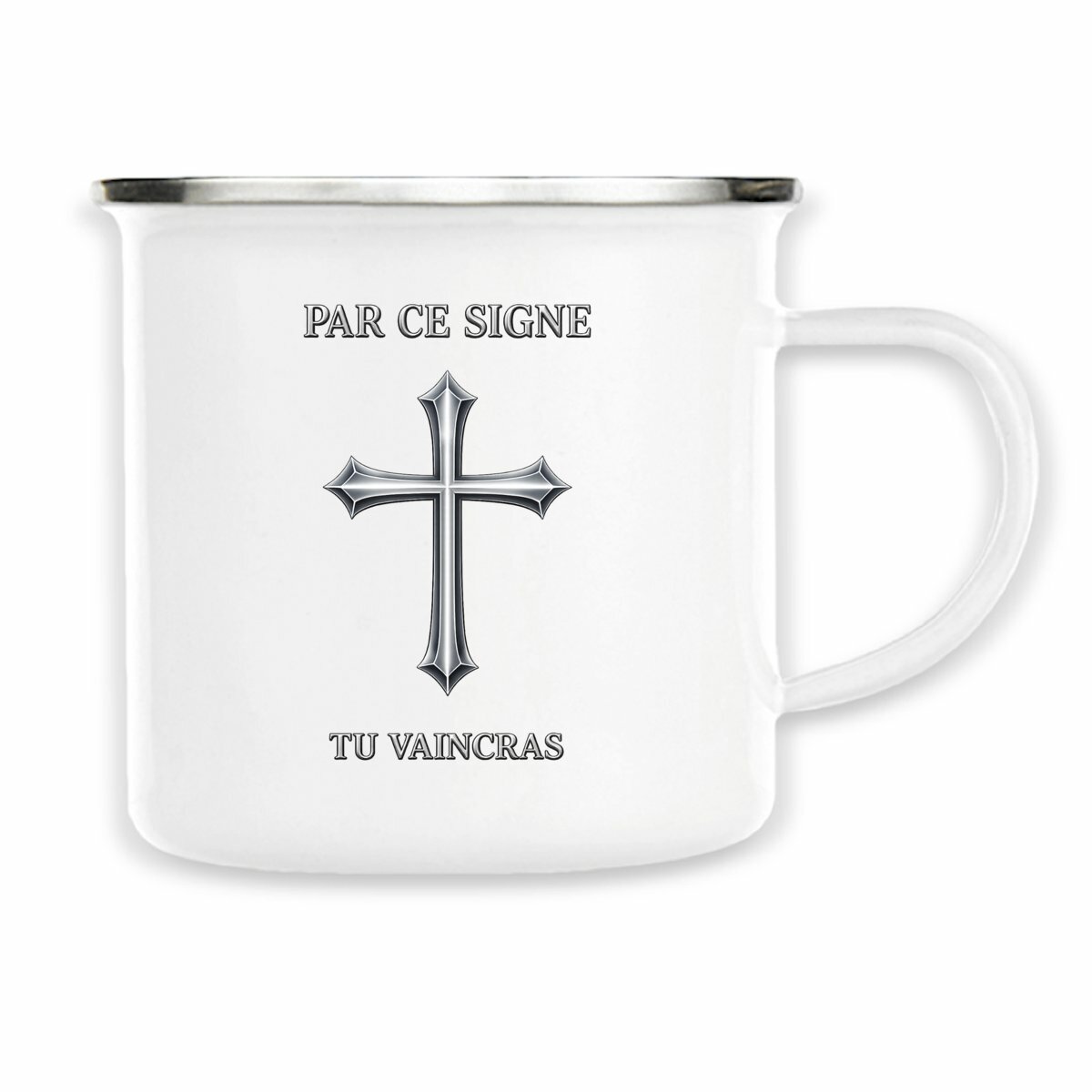 Image back Tasse métallique _ Par ce signe